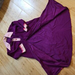 Vintage Purple Long Sleeve Dress Robe